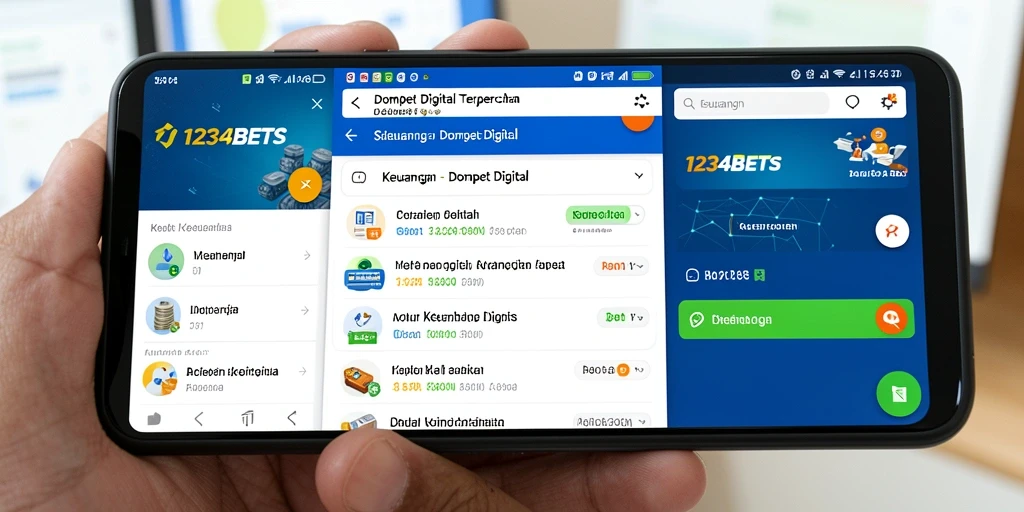 Antarmuka aplikasi 1234BETS yang ramah pengguna dan berfungsi maksimal.