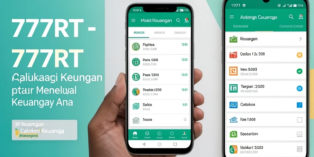 Tampilan antarmuka aplikasi Catatan Keuangan 777RT yang sederhana dan efektif.