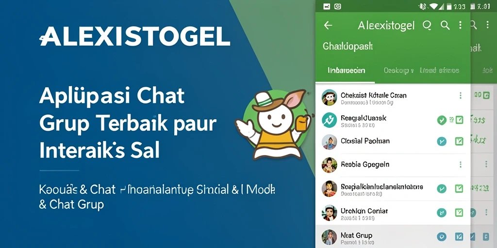 Tampilan antarmuka ALEXISTOGEL yang menarik untuk chat grup.