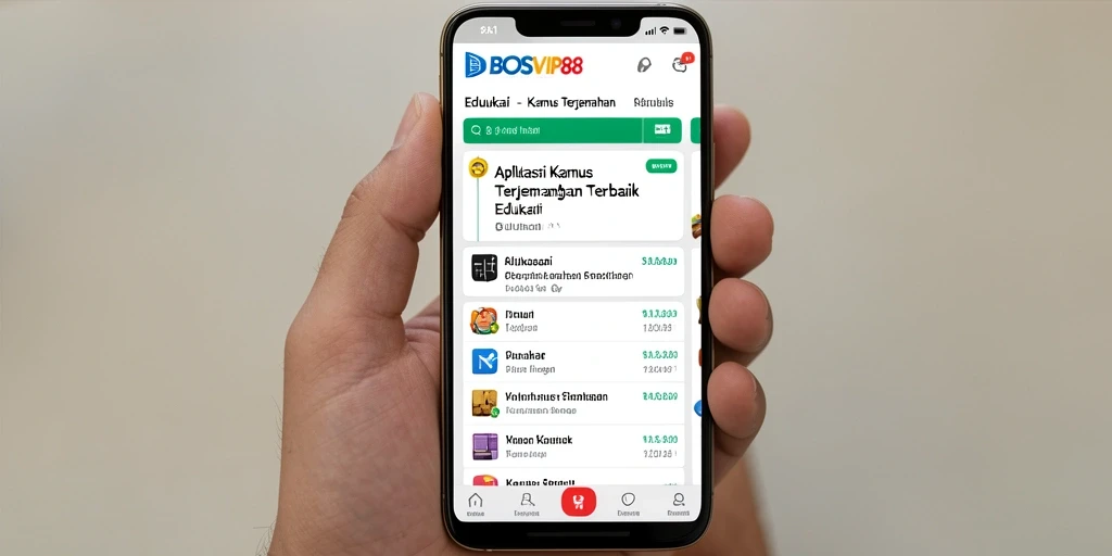 Tampilan antarmuka aplikasi BOSVIP88 yang intuitif dan mudah digunakan.