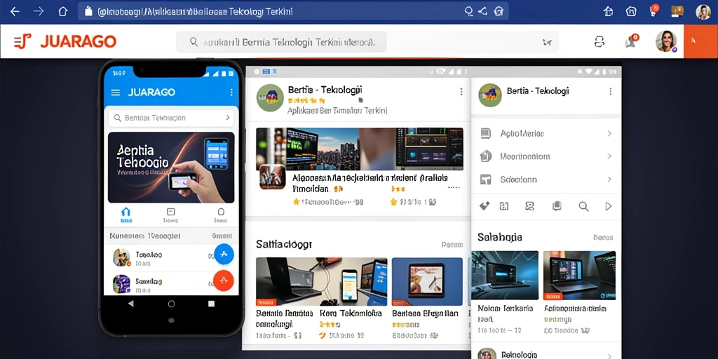 Tampilan antarmuka JUARAGO yang modern dan fungsional.