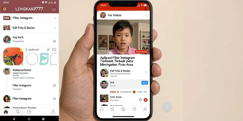 Tampilan antarmuka LENGKAP777 dengan pilihan filter menarik.