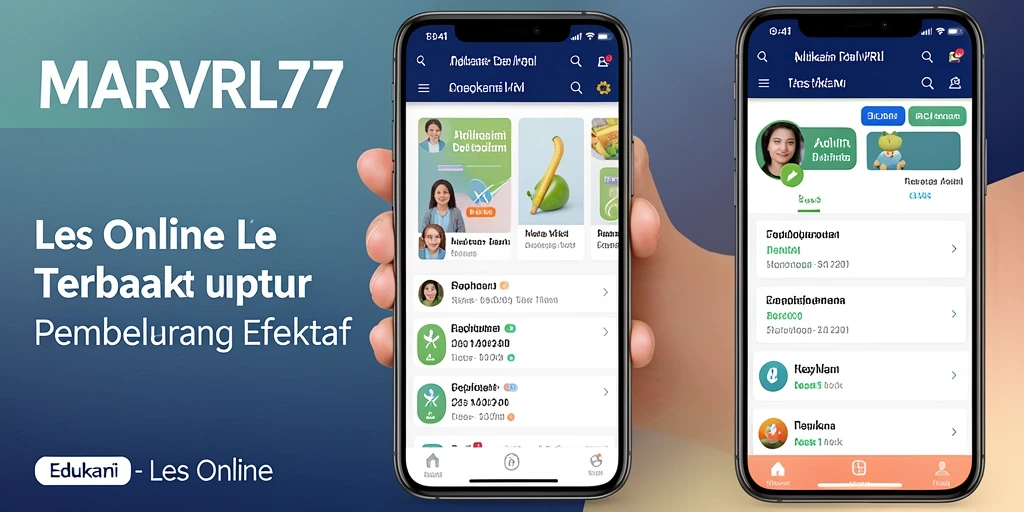 Antarmuka MARVRL77 yang intuitif untuk Les Online.
