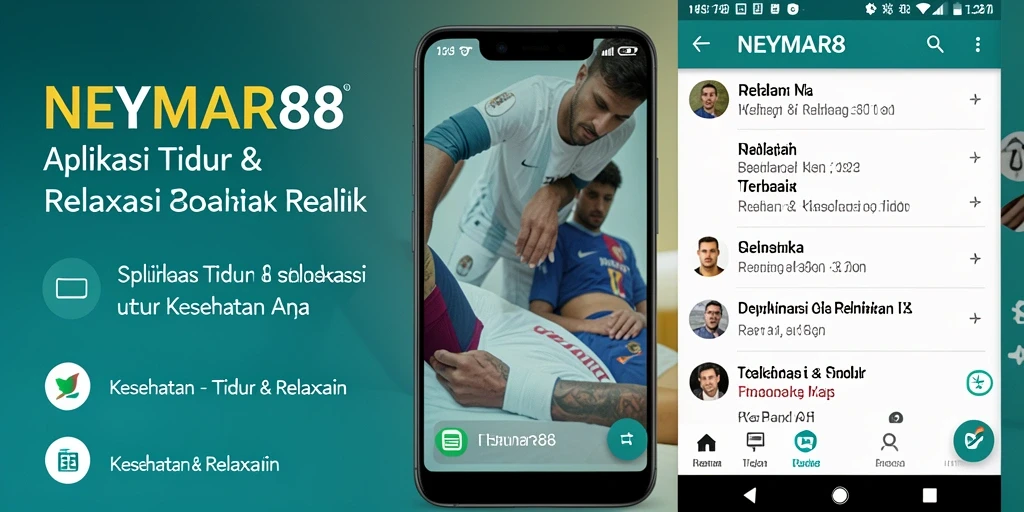 Tampilan antarmuka NEYMAR88 untuk tidur dan relaksasi.