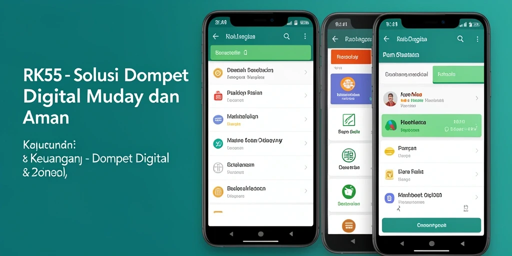 Tampilan antarmuka pengguna RK55 yang modern dan efisien.