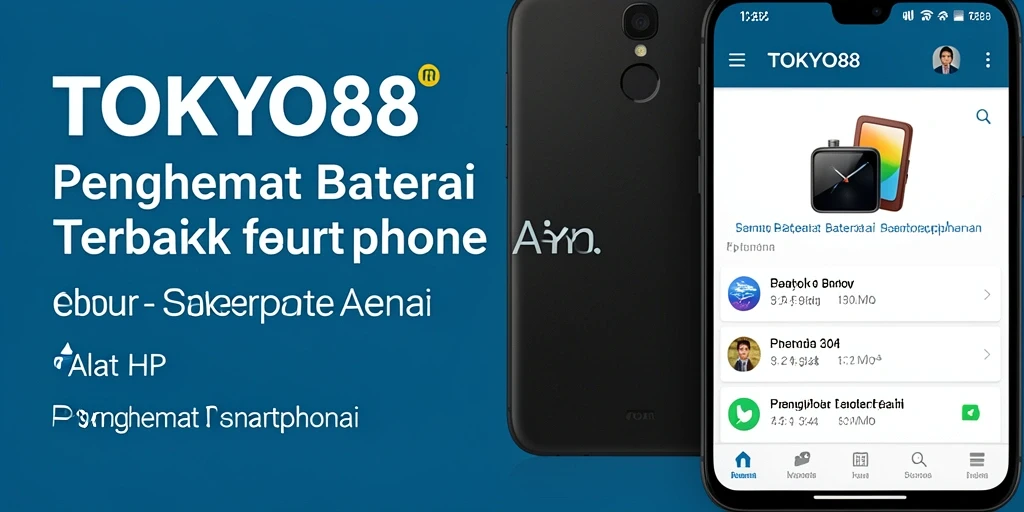 Antarmuka utama TOKYO88 dengan fitur penghemat baterai yang intuitif.
